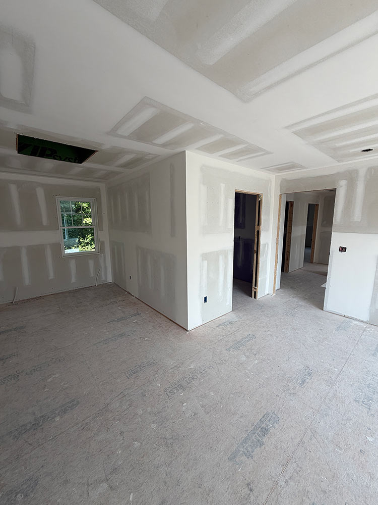 Drywall taped and finished ready for paint Williston Vermont
