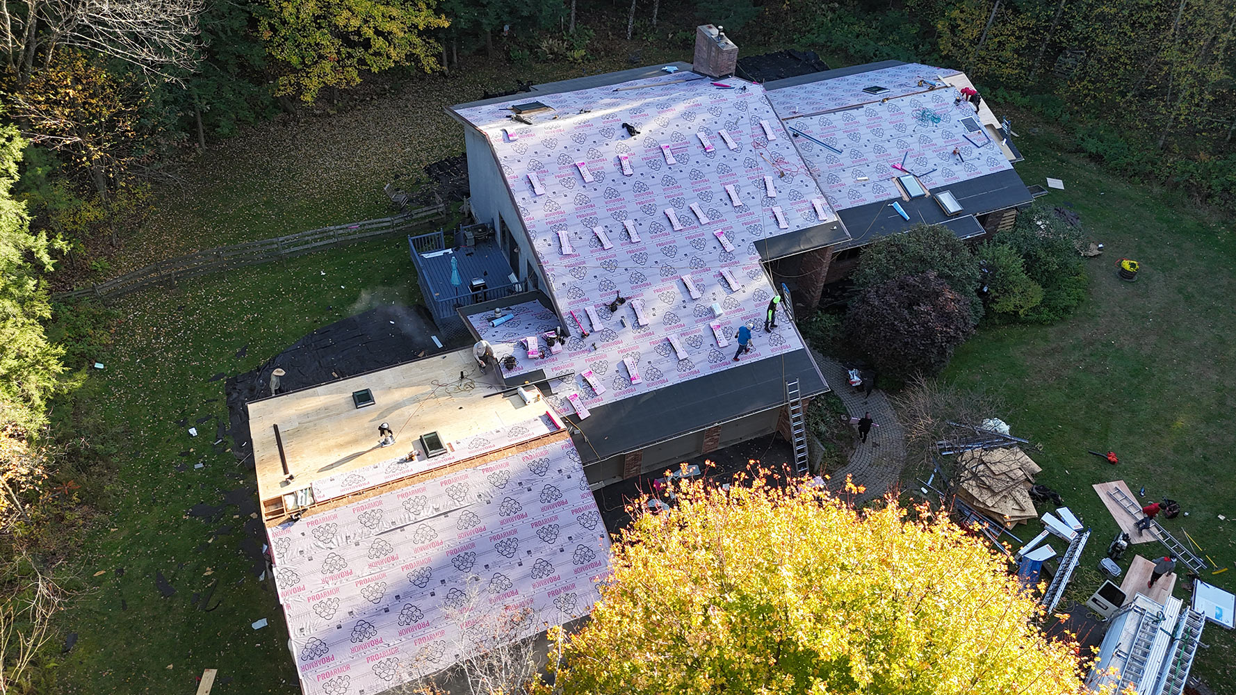 Completed large residential shingle roof replacement Colchester Vermont