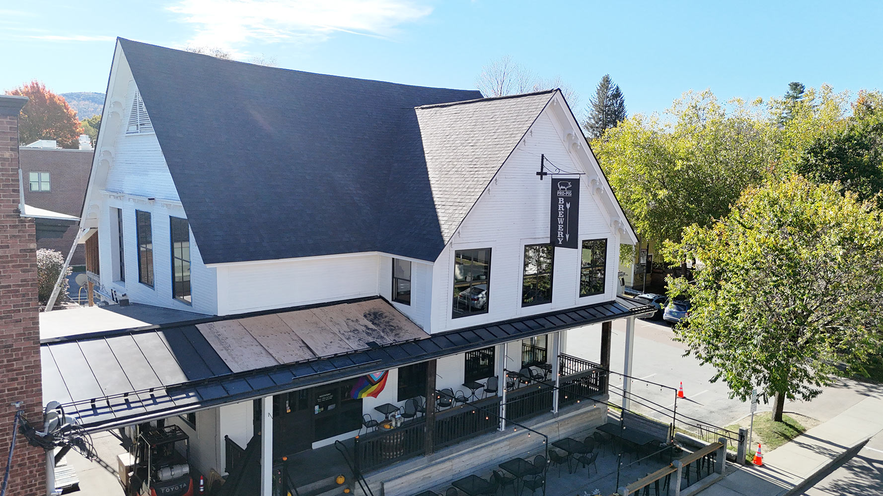Commercial roofing Vermont Rivers Construction completed