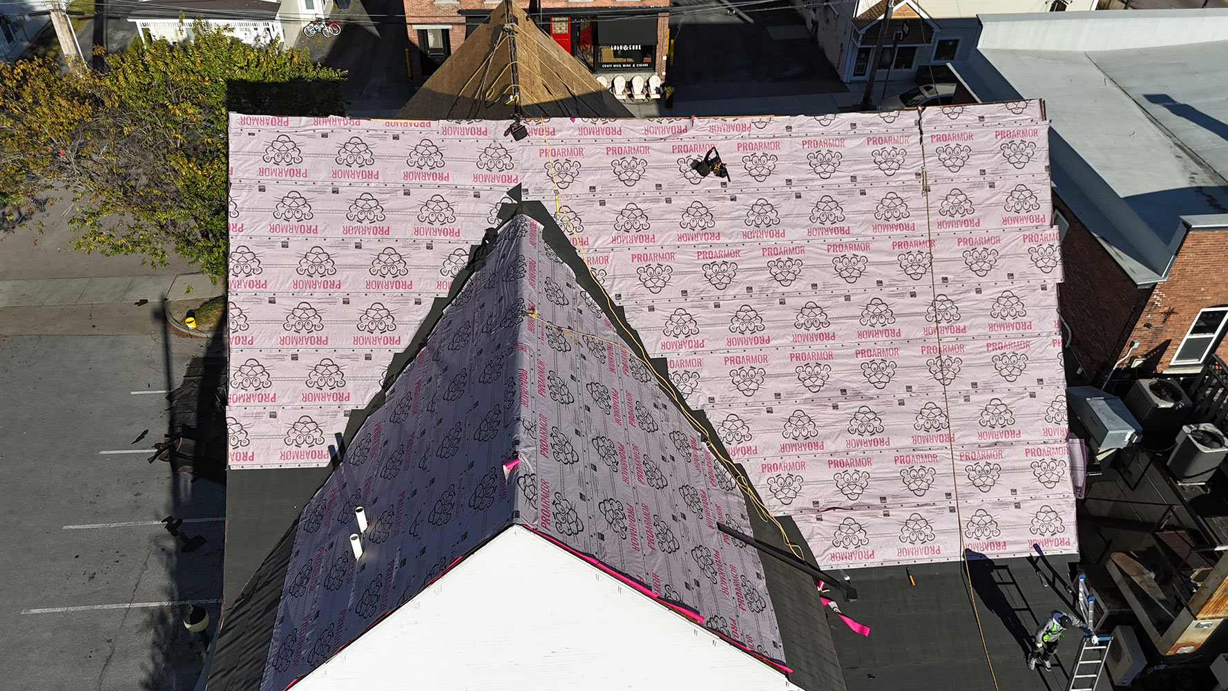 Underlayment installed Rivers Construction Vermont
